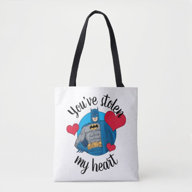 Batman Valentine | Du hast mir das Herz gestohlen Tasche (Vorderseite)