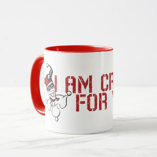 Batman Valentine | Joker & Harley - Crazy für Sie Tasse (Vorderseite Links)