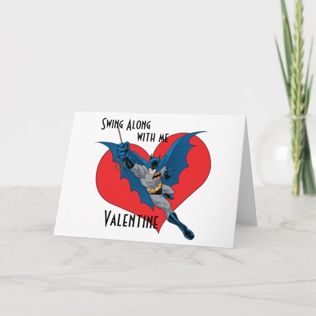 Batman Valentine | Mit mir Feiertagskarte (Vorderseite)