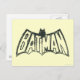 Batman | Vintage Symbol Logo Postkarte (Vorne/Hinten)