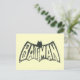 Batman | Vintage Symbol Logo Postkarte (Stehend Vorderseite)