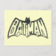 Batman | Vintage Symbol Logo Postkarte (Vorderseite)