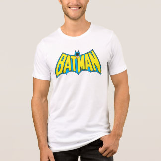 Batman | Vintages Gelbblau-Logo Tri-Blend Shirt