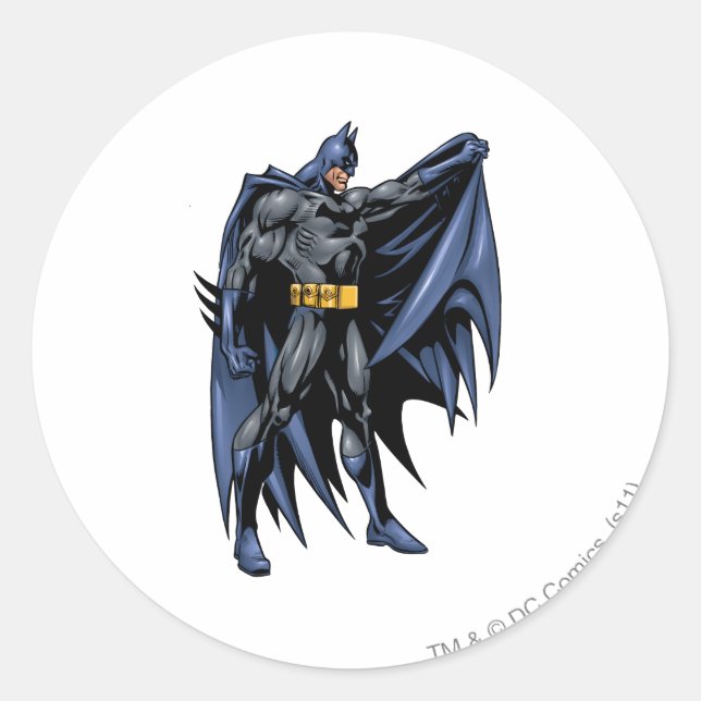 Batman Vollfarbseite Runder Aufkleber (Vorderseite)