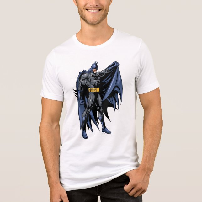 Batman Vollfarbseite Tri-Blend Shirt (Vorderseite)