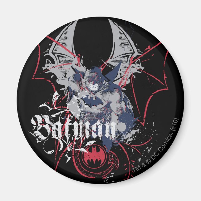 Batman Wing Collage Magnet (Vorne)