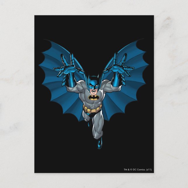 Batman Yells Postkarte (Vorderseite)