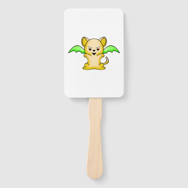 Batmouse. Funny mouse with bat wings. Halloween. Fächer (Vorderseite)