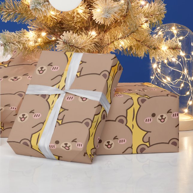 "Bato Bato" Honey Bear  Geschenkpapier (Feiertage)