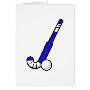Bâton de hockey bleu de champ
