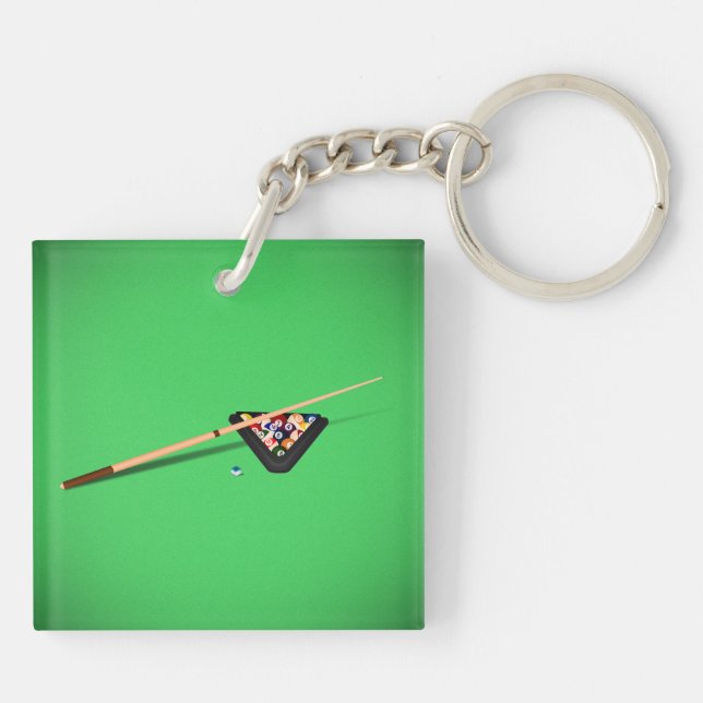 Bâton et balles de la table de billard (Dos)