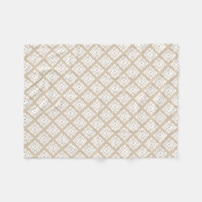 Bâton géométrique tribal et couverture à motif bla (Devant (Horizontal))