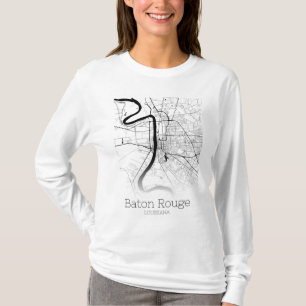 Baton Rouge City Map T-Shirt