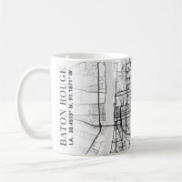 Baton Rouge City Map | Tasse des Kaffees