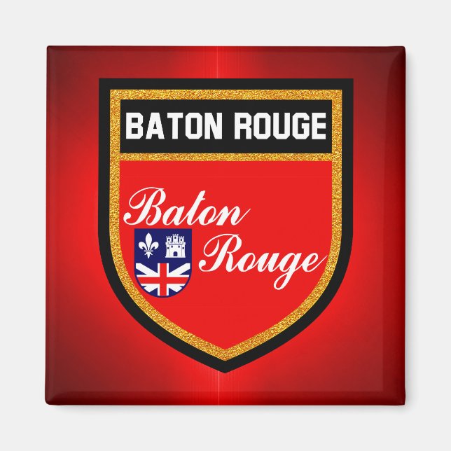 Baton Rouge Flag Magnet (Vorne)