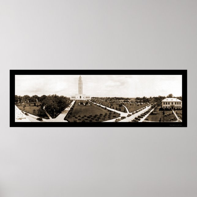 Baton Rouge LA Hauptstadt Foto 1935 Poster (Vorne)