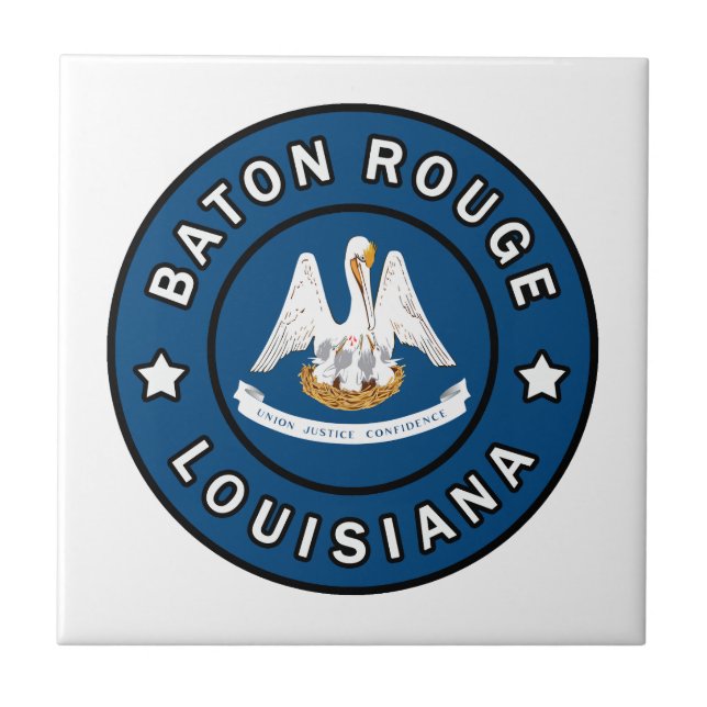 Baton Rouge Louisiana Fliese (Vorderseite)