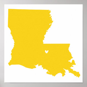 Baton Rouge, Louisiana-Liebe Poster