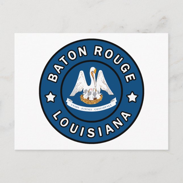 Baton Rouge Louisiana Postkarte (Vorderseite)