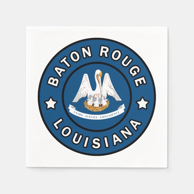 Baton Rouge Louisiana Serviette (Vorderseite)