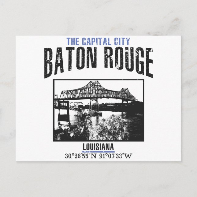Baton Rouge Postkarte (Vorderseite)