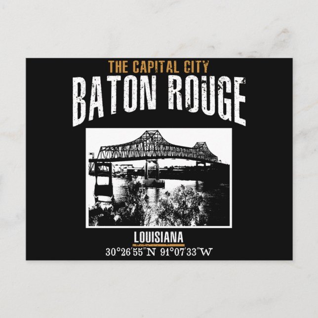 Baton Rouge Postkarte (Vorderseite)