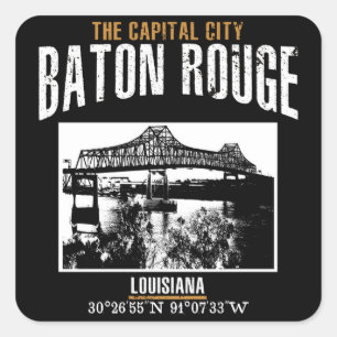 Baton Rouge Quadratischer Aufkleber