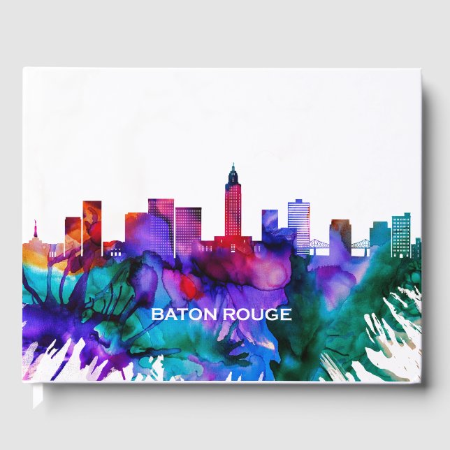 Baton Rouge Skyline Gästebuch (Vorderseite)