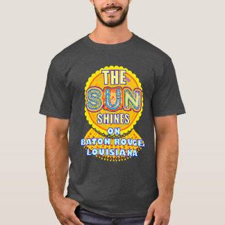 Baton Rouge Sun Shines Artful Sunshine Oversified T-Shirt