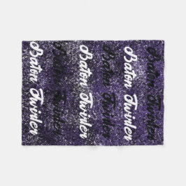 Baton Twirler Fleece Blanket Lila Spritzer