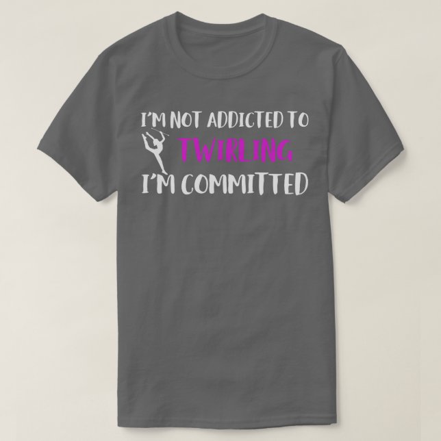 Baton Twirler verpflichtete sich, Funny Majorett z T-Shirt (Design vorne)