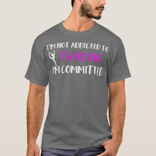 Baton Twirler verpflichtete sich, Funny Majorett z T-Shirt
