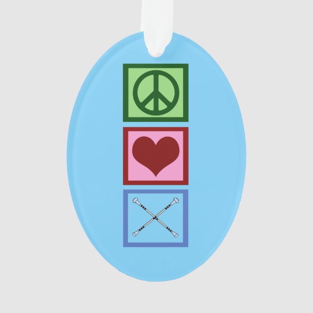Baton Twirling Blau Ornament (Rückseite)