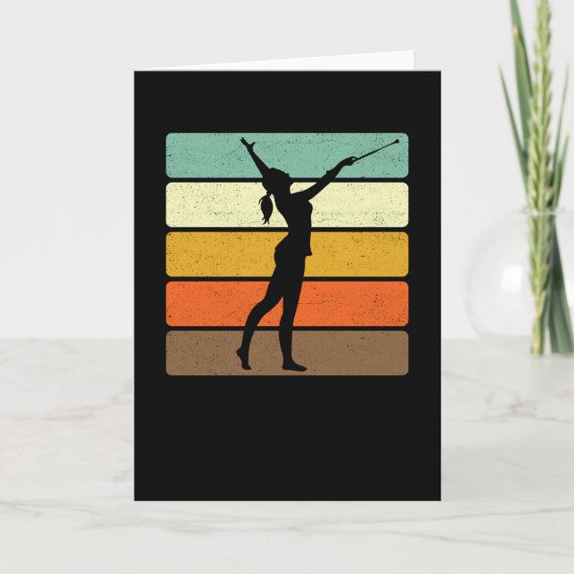 Baton Twirling Spruch Sport Twirl Karte (Vorderseite)