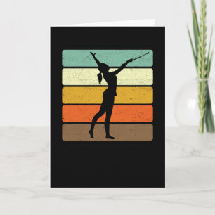 Baton Twirling Spruch Sport Twirl Karte