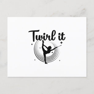 Baton Twirling  Tanzgeschenk für Majoret Postkarte