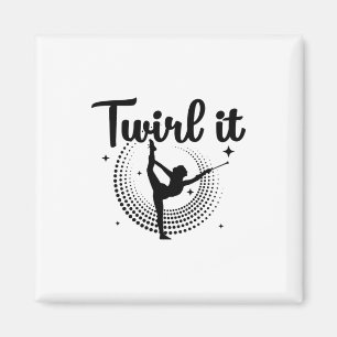 Baton Twirling   Tanzspende Magnet