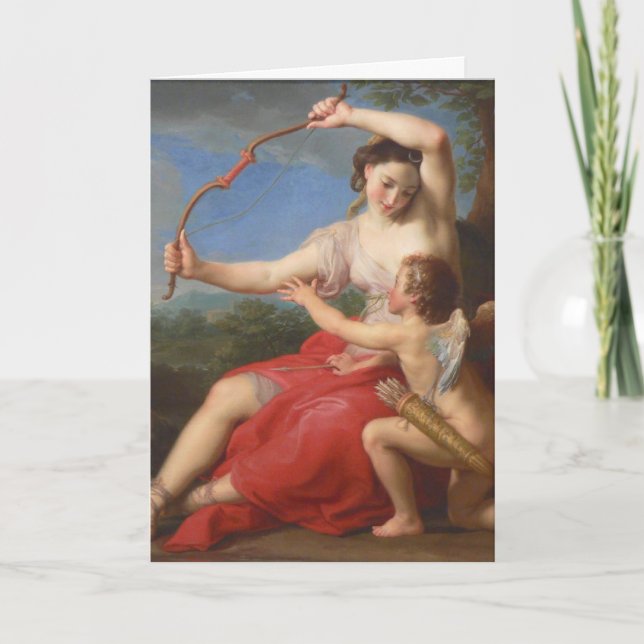 Batoni 1708-1787 Diana & Cupid Card Karte (Vorderseite)