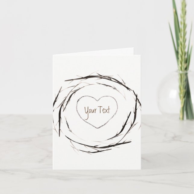 Bâtons rustiques Branches à brindilles Merci de co (Devant)