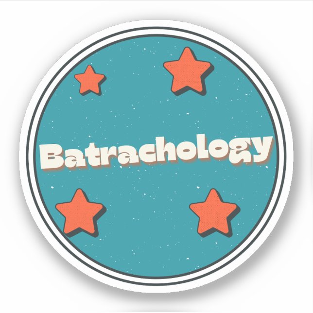 Batrachologie Aufkleber (Vorderseite)