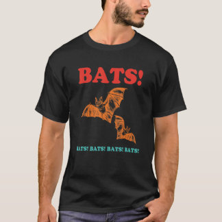 Bats! Bats! Bats! Bats! Bats! Funny Retro Apparel T-Shirt