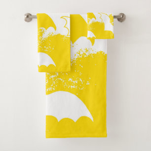 Bats blancs en vol Jaune