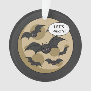 Bats Having Party on Full Moon