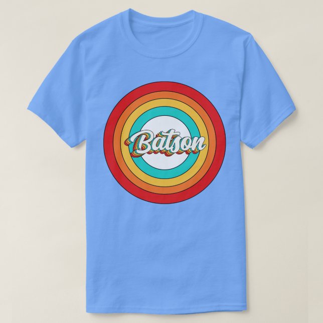 Batson Name Shirt Vintag Batson Circle (Design vorne)