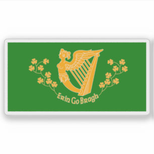 Battalionflagge von Saint Patrick (1846-1848), Mex Aufkleber