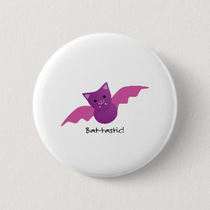 Battastic Pink Bat Button