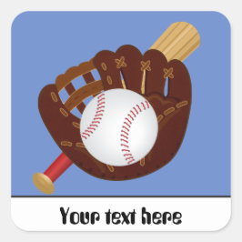 Batte de baseball mitt balle autocollant personnal