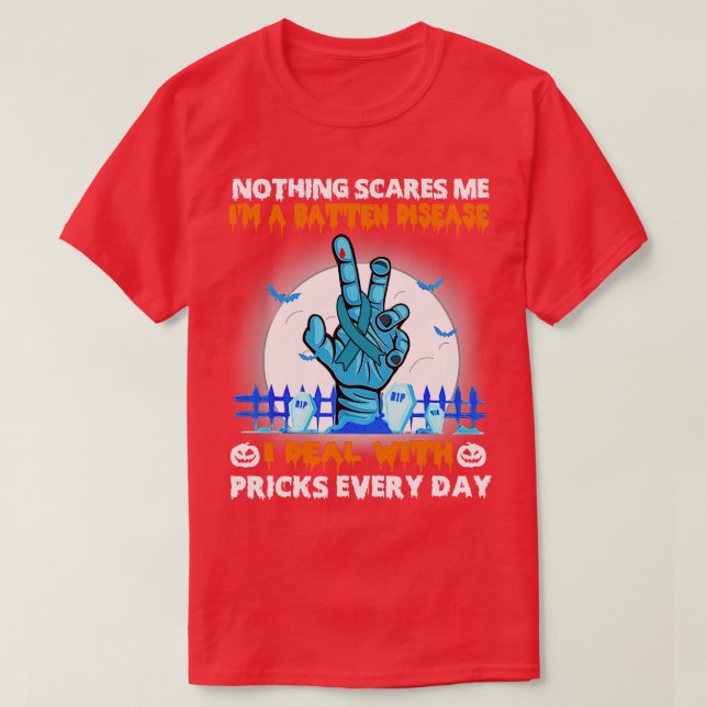 Batten Disease Awareness Nichts stört mich glückli T-Shirt (Design vorne)