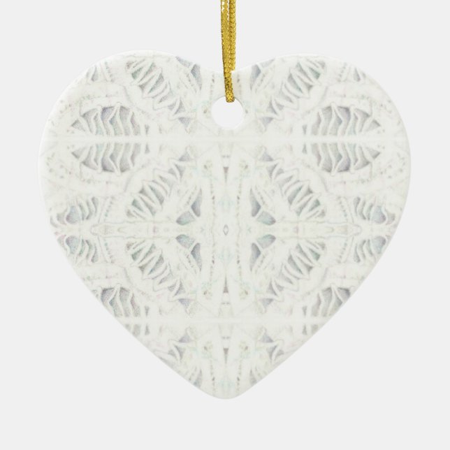 BATTENBURG LACE Keramik Ornament (Vorne)