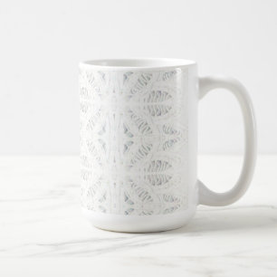BATTENBURG LACE Tall White Mug